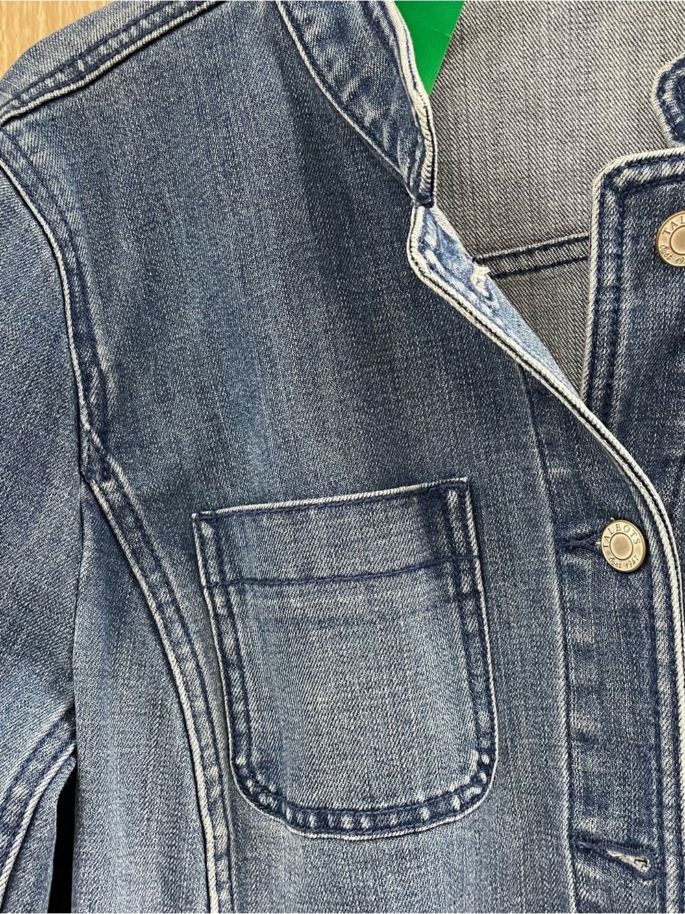 Talbots Denim Jacket Size L - Picture 4 of 7